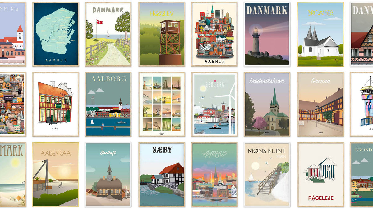 Hvad er en byplakat? En komplet guide til stilarter, materialer og trends