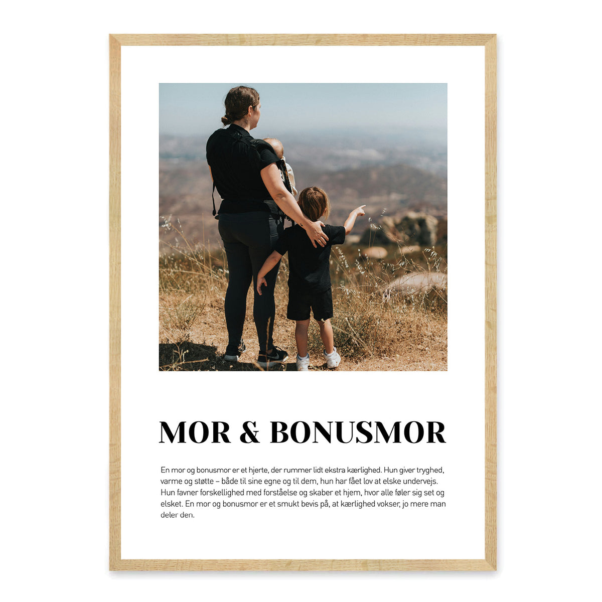 Mor og Bonusmor plakat - design selv