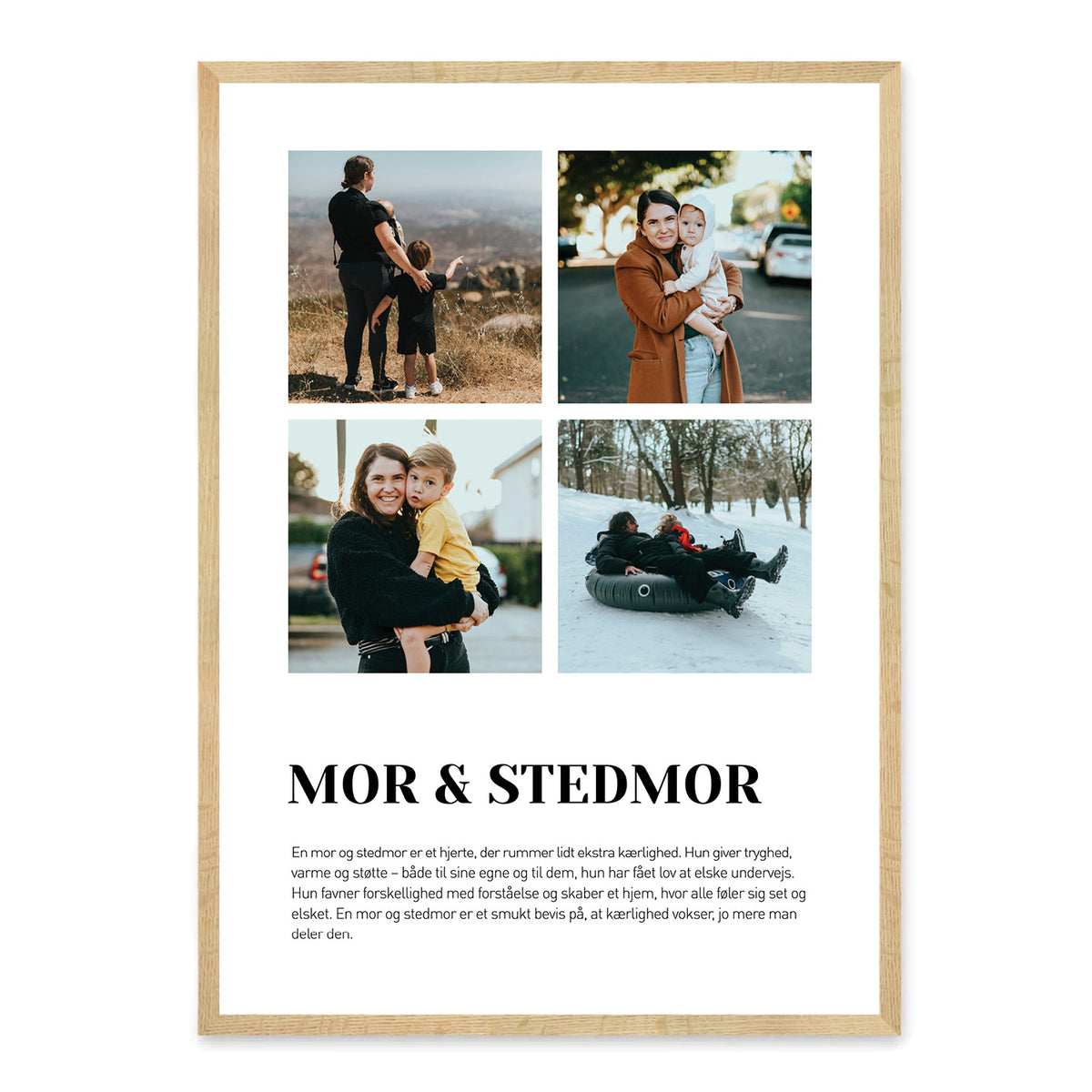 Mor og Stedmor plakat - design selv