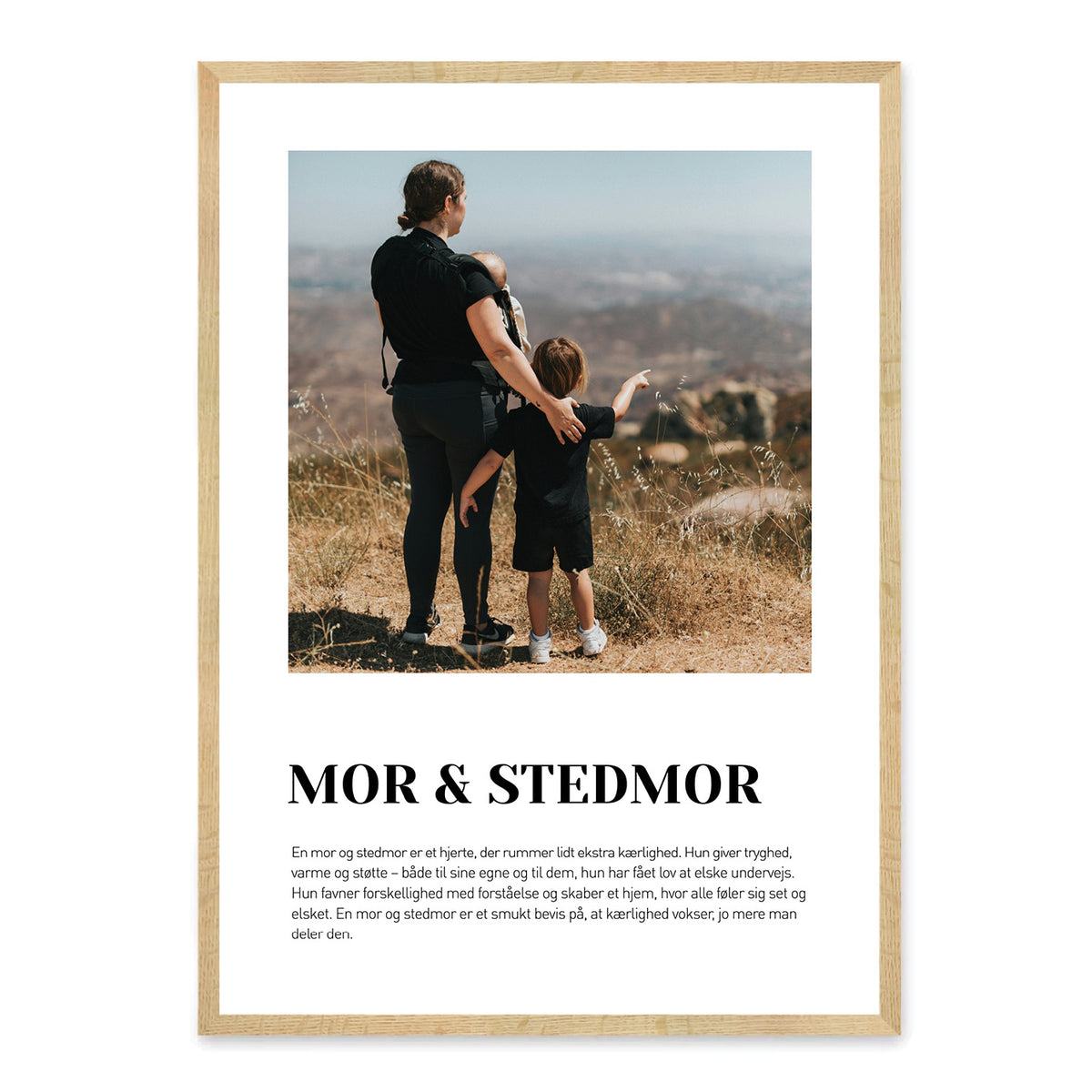 Mor og Stedmor plakat - design selv