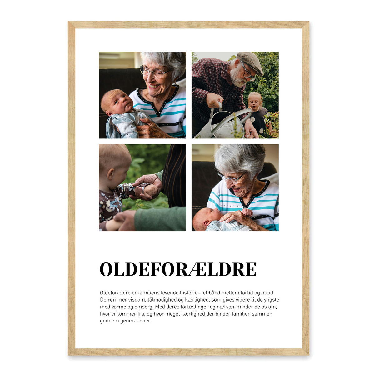 Oldeforældre plakat - design selv