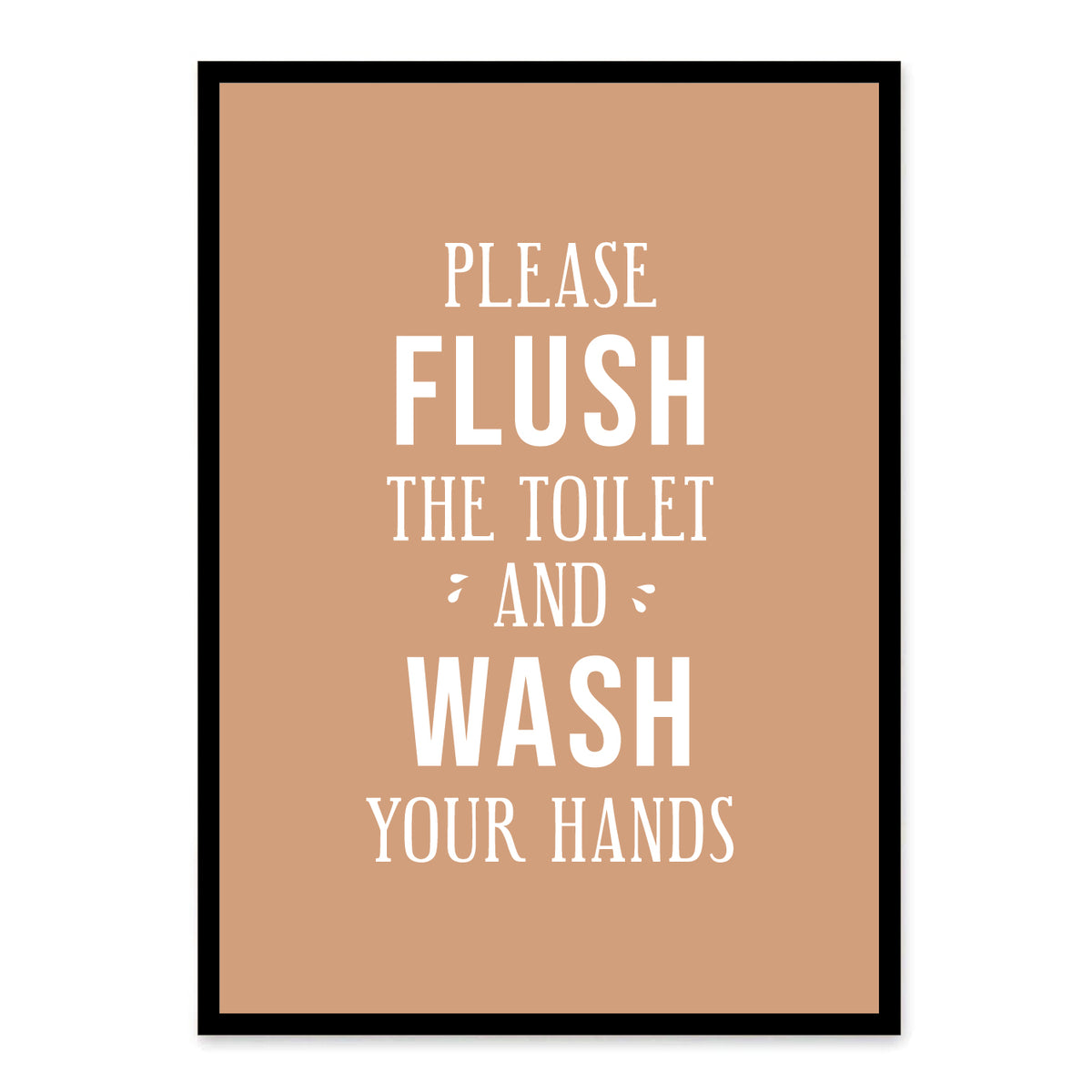 badeværelse plakat toilet