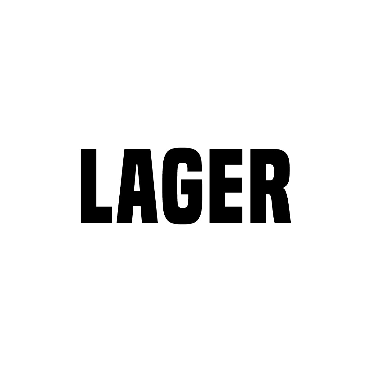 Lager skilt - Klistermærke