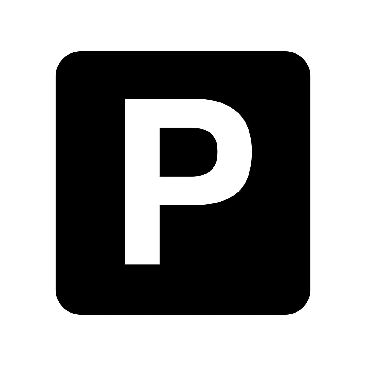 Parkering skilt - Klistermærke