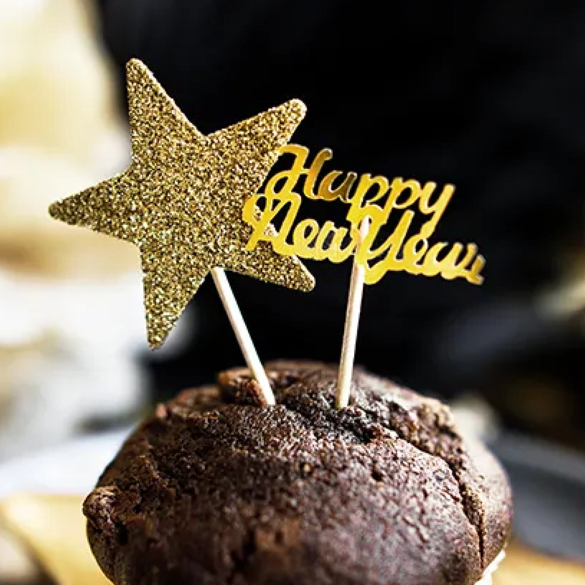 Konfetti Happy New Year – Guld – 3 g