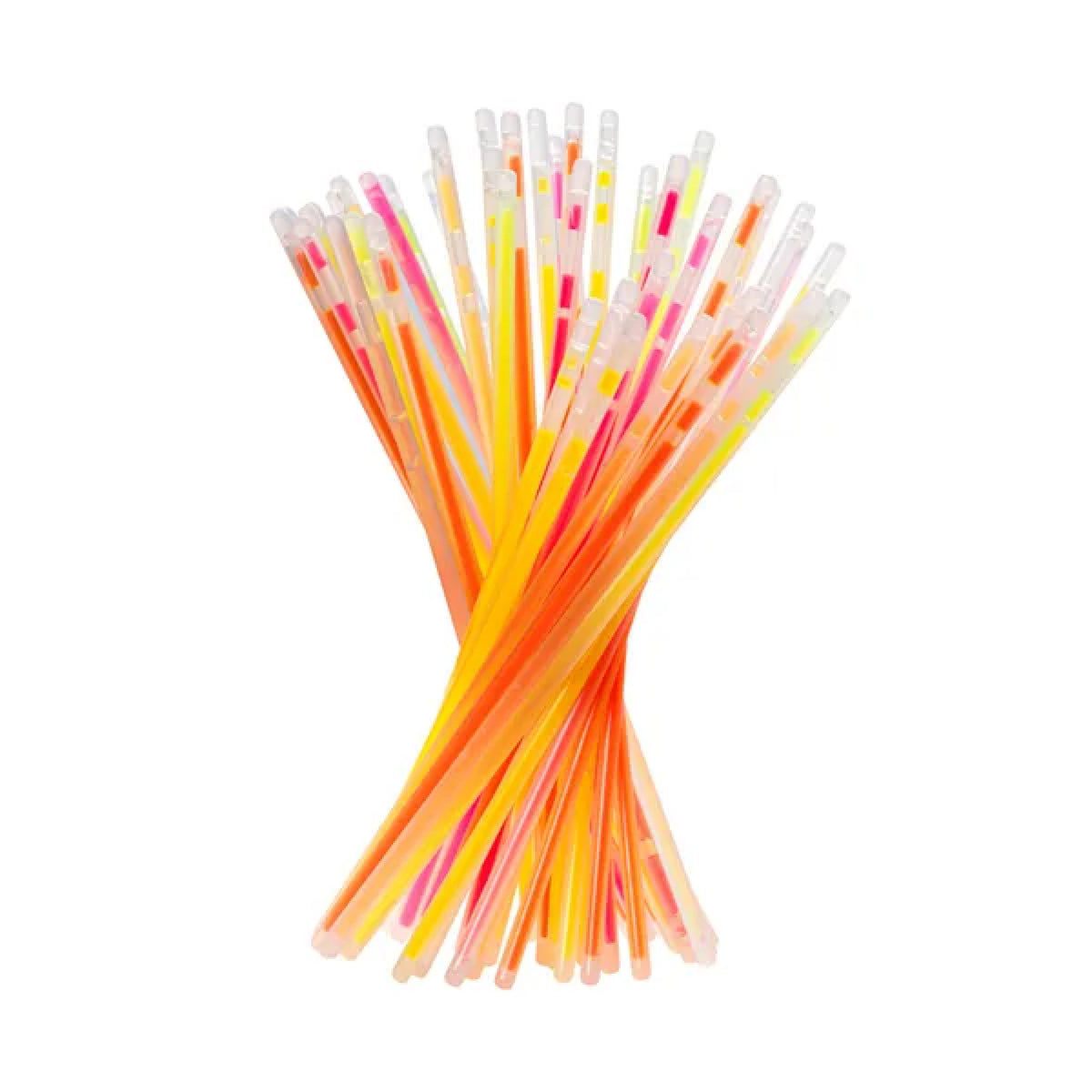 Knæklys – Mix af Farver – 20 cm – 100 stk.