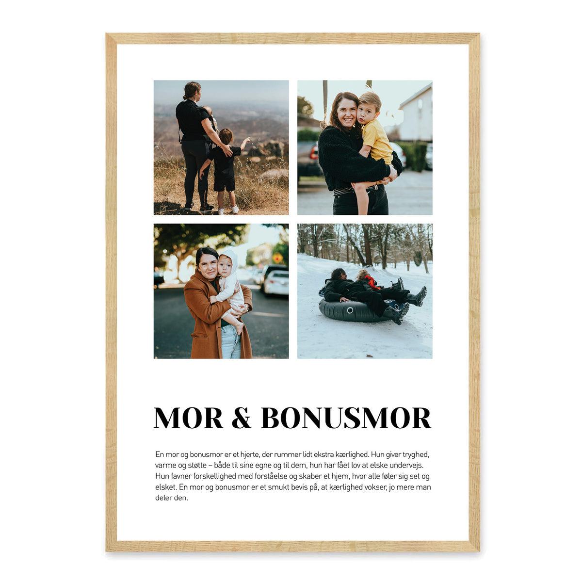 Mor og Bonusmor plakat - design selv