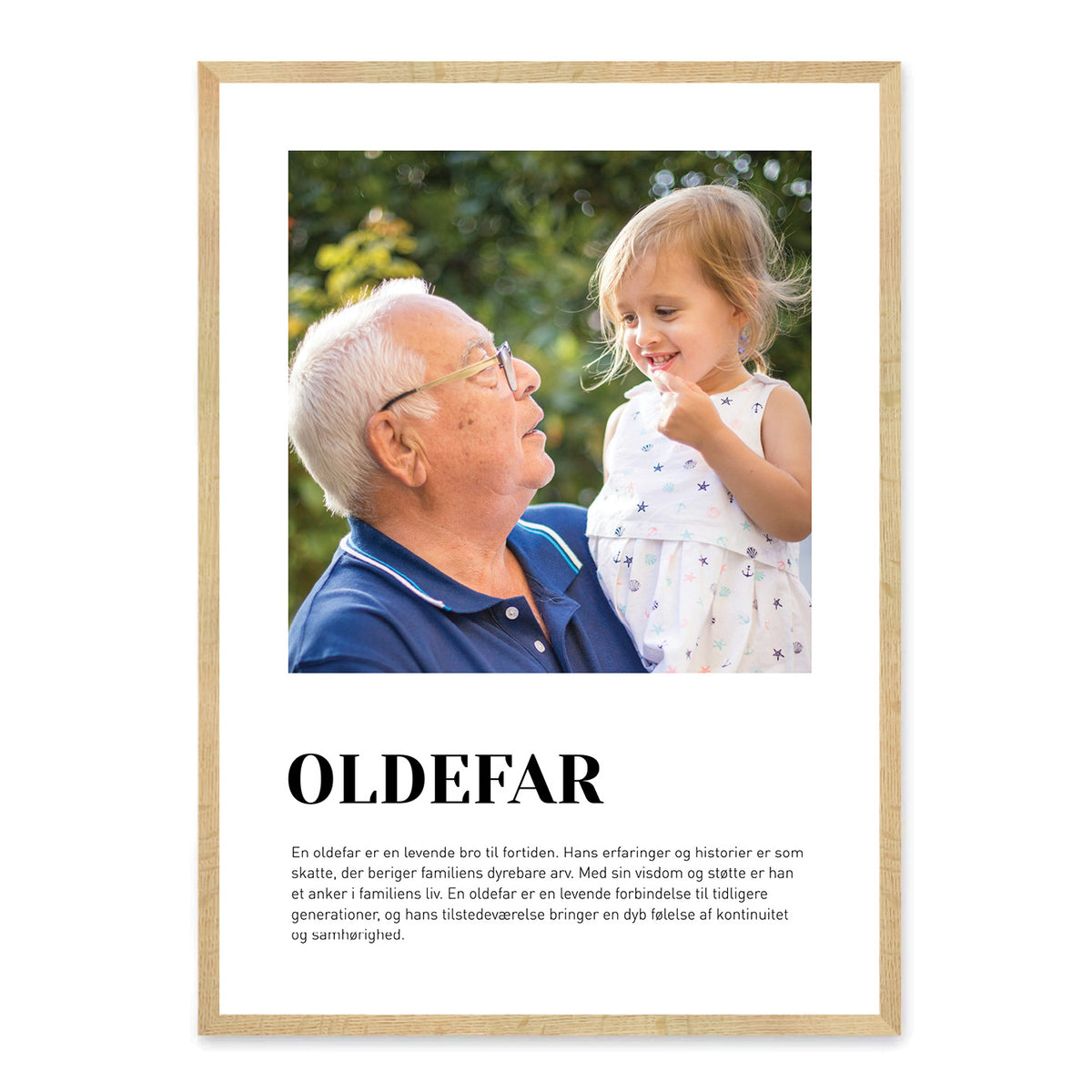 Oldefar plakat - design selv