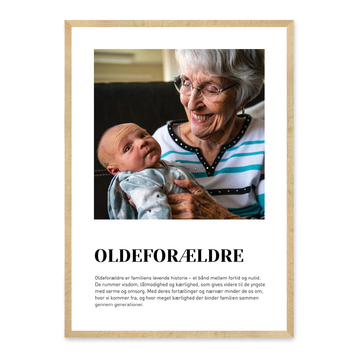 Oldeforældre plakat - design selv