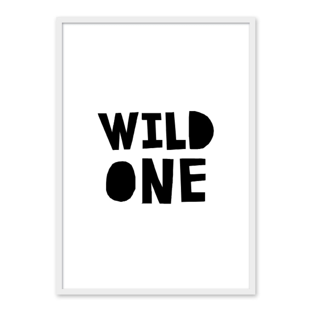 børne plakat til børneværelset - Wild one